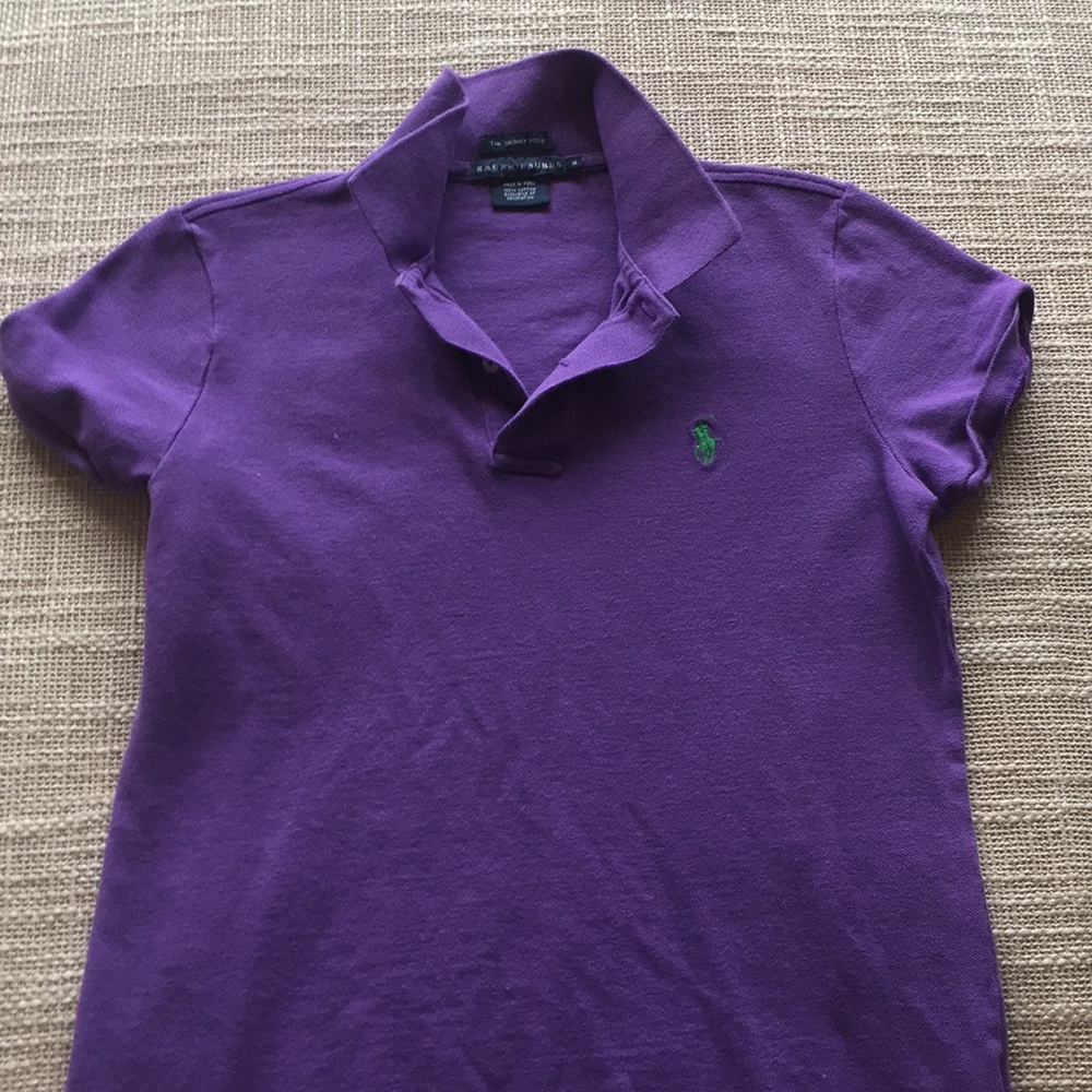 purple Ralph Lauren polo